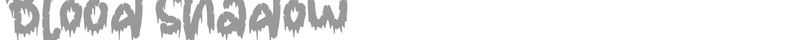 Blood Shadow font preview